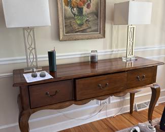 Console table with drawers