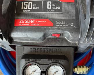 Craftsman 150 psi 6 gallon air compressor