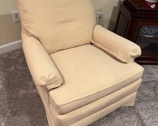 upholstered swivel rocker