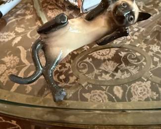 vintage Siamese cat figurine