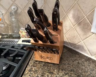 Cutco knives & knife block