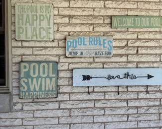 pool signs