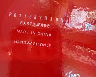 Pottery Barn metal dishes & cooler