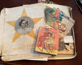 Vintage Shirley Temple book & misc.
