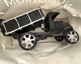 Antique toy dump truck cast iron