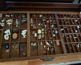 Vintage typesetter tray