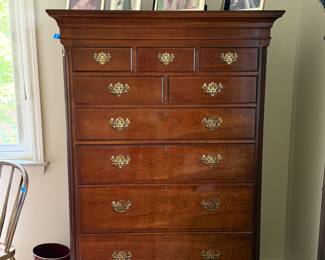 Tall chest, 20th century reproduction by Henredon