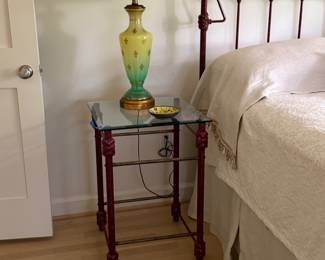 Pair of side tables, LAMPS ARE NFS