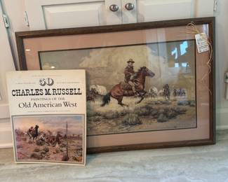 John Wayne lithograph/book