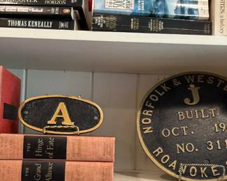Collection of 6 vols. by Winston Churchill, N&W A class plate