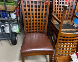 Set of four dining chairs