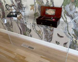 Acrylic console table