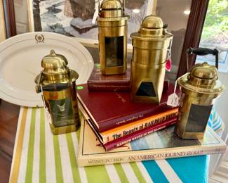 Brass train lanterns, barton's burner corporation