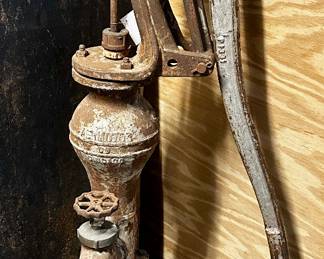 Vintage cast-iron AERMOTO water pump. Chicago, Illinois
