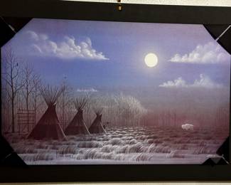 Spirit Signs by Cherokee artist,Donald Vann. Limited Edition Lithograph, Signed and Numbered, 15/1800. Unframed