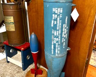 US Navy MK 15. Model 4 practice. Circa 1960s. Hard to find! Vintage US Air Force MK 76 mounted on wooden base.
