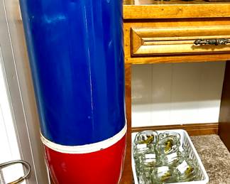 Vintage Navy MK 15 Practice painted red white and blue.