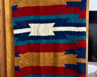 Biederback reversible tribal blanket