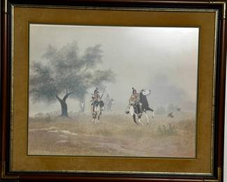 Breaking the Morning Silence by PALADINE H ROYE. Limited Edition Lithograph, Signed and Numbered 16/950. Framed.