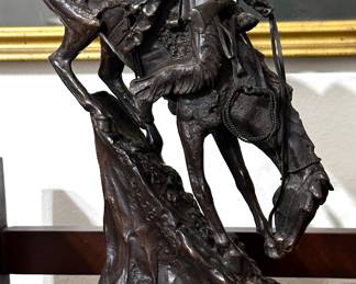 Frederic Remington's "Mountain Man" — Bronze Statue.