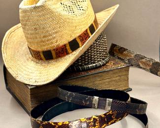 Coral and Rattlesnake hat bands.