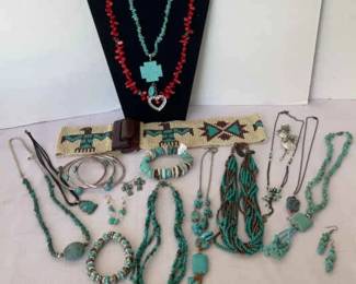 Turquoise Colored Costume Jewelry