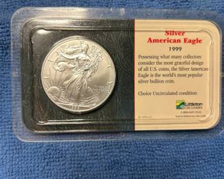 1 Troy ounce - Choice Uncirculated condition sold by Littleton Coin Co.