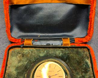 C. 1850s Watch Movement in original velvet box sold by Mermod Jaccard & Co., St. Louis