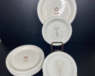 Williams Sonoma wine cheese canapé plates