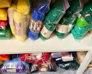 Large collection of yarn & craft supplies