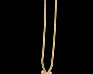 Sterling bow necklace