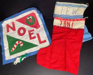 Vintage holiday stockings