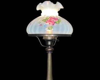 Fenton style lamp