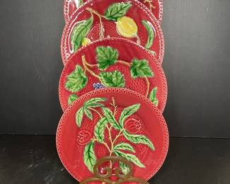 Bordallo Pinheiro plate set Portugal