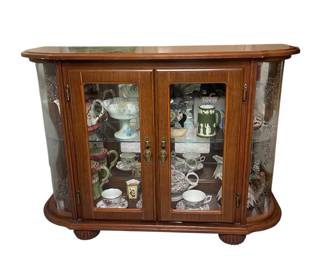 Vtg. curio cabinet