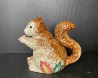 Ceramic squirrel pitcher