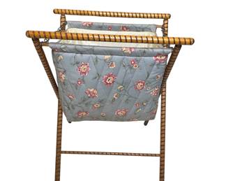 Vintage sewing knitting basket
