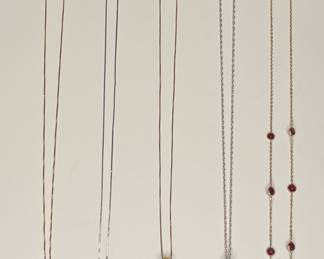 14k and 10k yellow & white gold necklaces