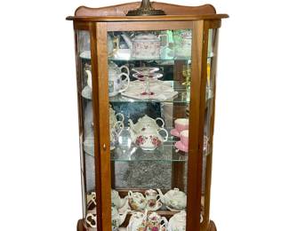 Vtg. curio cabinet