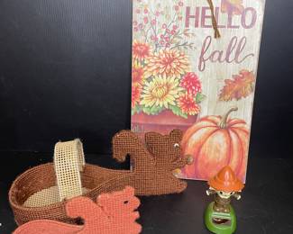 Fall theme decor vtg