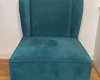 Velvet accent chair