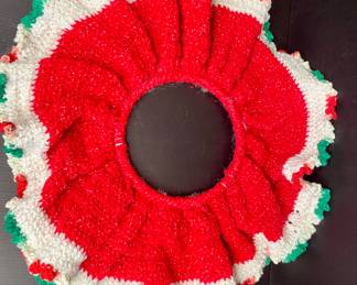 Crochet tree skirt vintage
