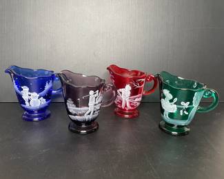 Fenton Four Seasons Mary Gregory Pitcher series