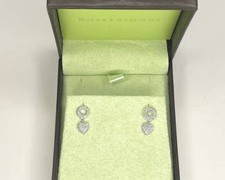 14k white gold earrings