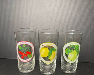 Vintage fruit glassware