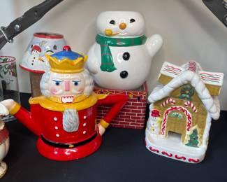 Holiday cookie jars