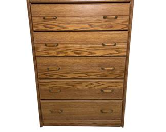 Vtg. 5 drawer tall dresser
