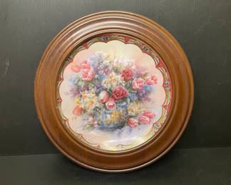 Lena Lu Bradford Exchange framed decorative plate