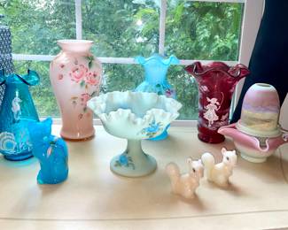 Fenton collection, most are signed