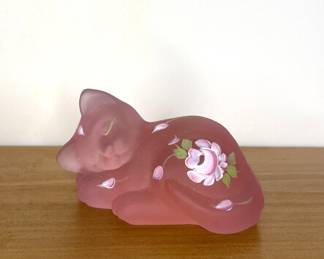 Fenton Lenox Exclusives Rose, The Little Pink Cat